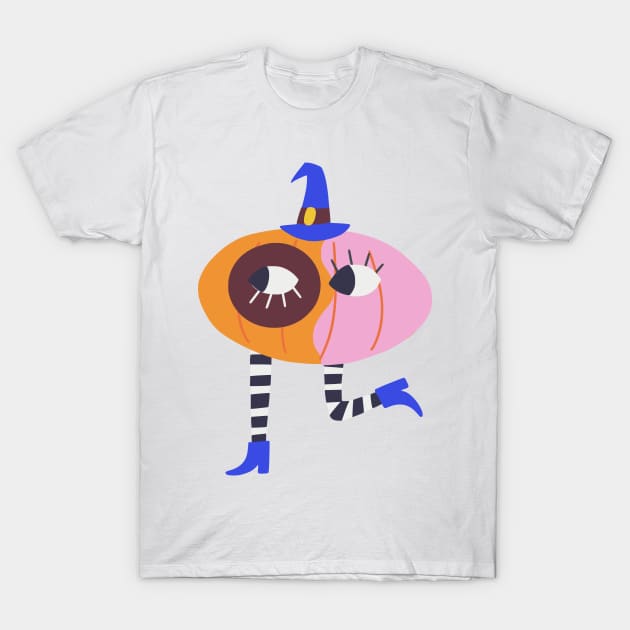 Witch-pumpkin T-Shirt by TashaNatasha